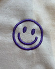 Organic T-Shirt Smiley Stick Lila | unisex | Natural - Studio Schön®