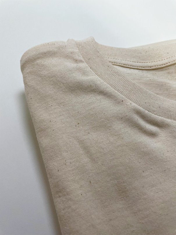Organic T-Shirt Smiley Stick Weiß | unisex | Natural - Studio Schön®