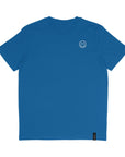 Organic T-Shirt Smiley Stick Weiß | unisex | Royal Blau - Studio Schön®