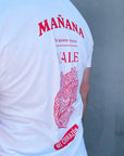 Organic T-Shirt VALE Rückenprint Rot | unisex | Weiß - Studio Schön®