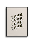 POSTER STATEMENTS – LOVE LOVE LOVE LOVE - Studio Schön®